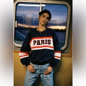 FIRM PRICE! NWT FREE PEOPLE CHASER CREWNECK SWEATSHIRT